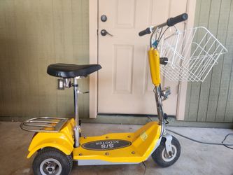 Mobility Scooter and Helmet
