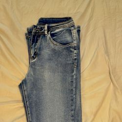 Shein Flare Jeans Embroidered Pockets Size Small $10