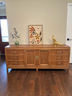 Stunning Mid Century Modern Hollywood Regency Nine Drawer Dresser