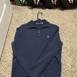 Men’s Small Polo Half Zip Sweater 
