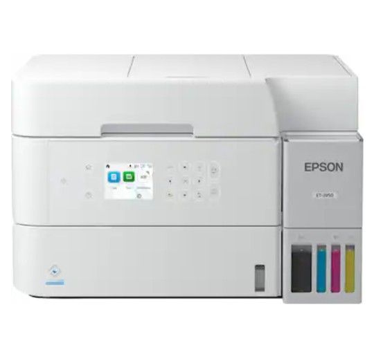 Epson - EcoTank ET-3950 Wireless All-in-One Color Supertank Inkjet Printer - White