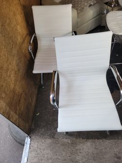 White Leather Chair