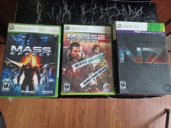 XBOX BACKWARDS COMPATIBLE MASS EFFECTS COMPLETE IN BOX GAMES LOT $65 FINAL PRICE READ DESCRIPTION AND SEE ALL PICTURES