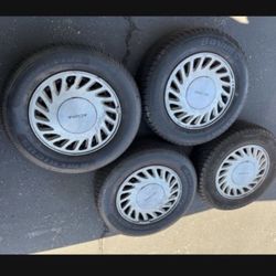 4 - 185/70r14 4x100 4x3.94 Stock Integra Honda Del Sol  Fit Civic Miata Xa Xb Wheels Rims 80% Treads  Tires!!