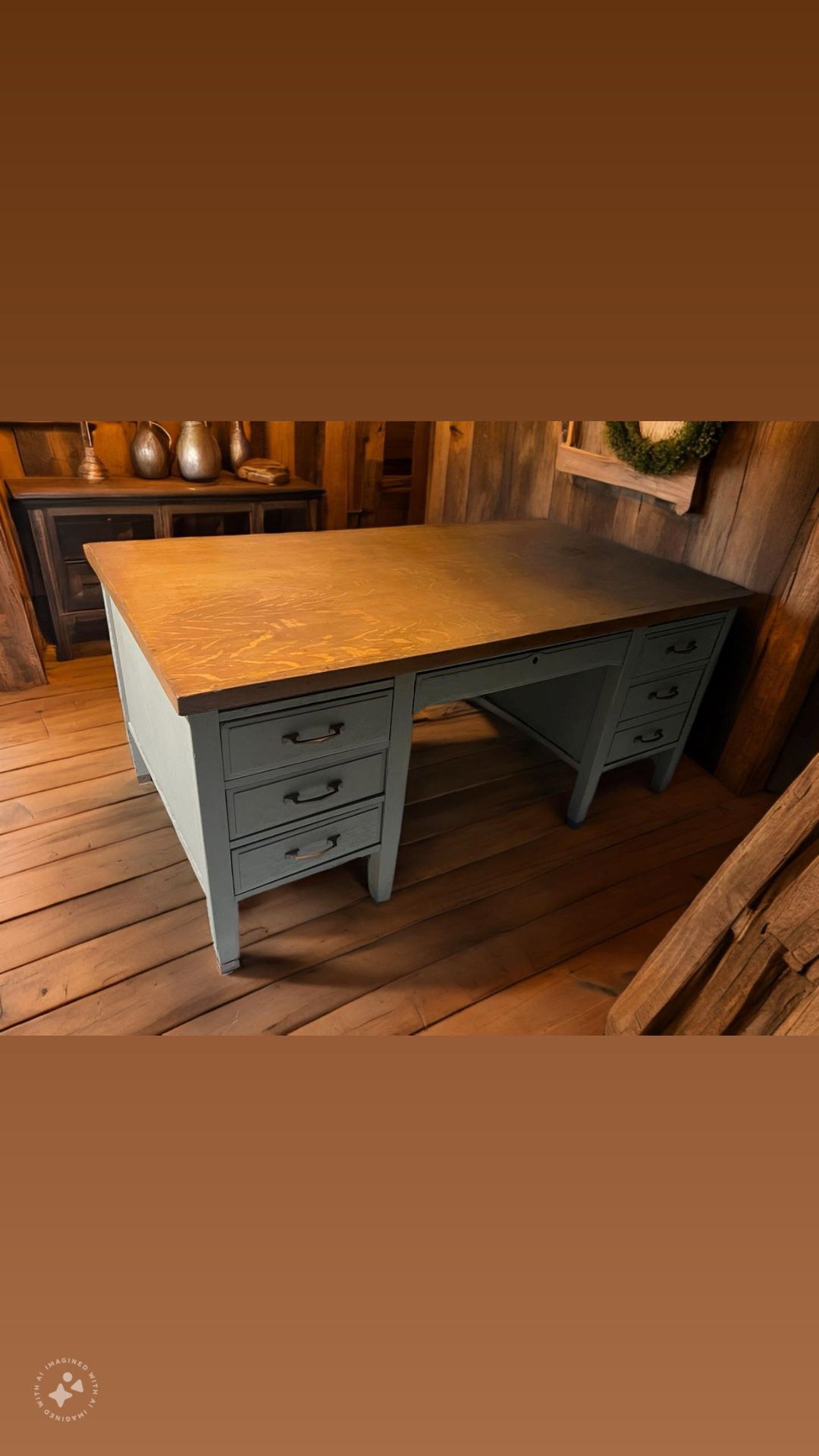 Antique Wooden Desk 