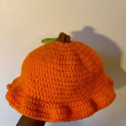 Hand Crafted Crochet Pumpkin Hat