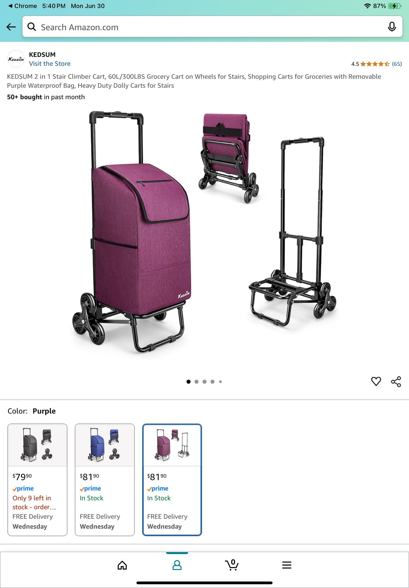 KEDSUM Stair Climbing Cart