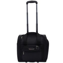 Lightweight Travelers Personal Item 15" Under seater USB Port Carry-On Luggage - Black, carryon, business Trip 