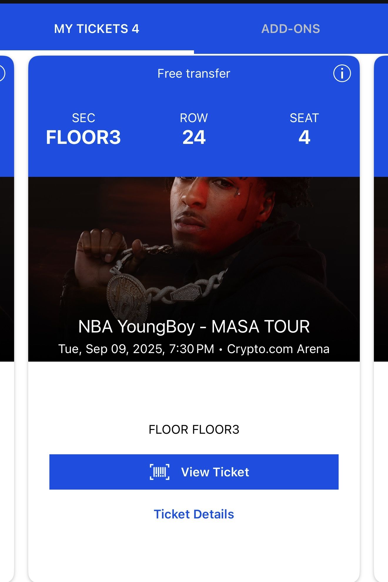 Youngboy NBA Tickets Floor Seats