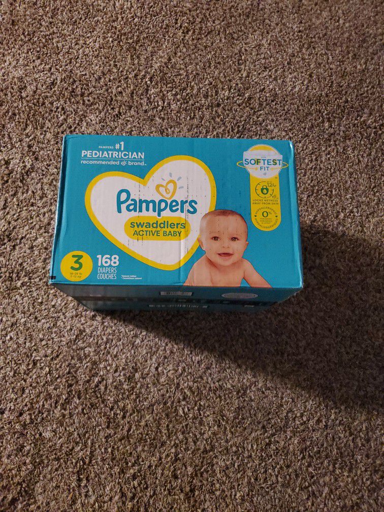Pampers Saddlers Active Baby #3/168 Count