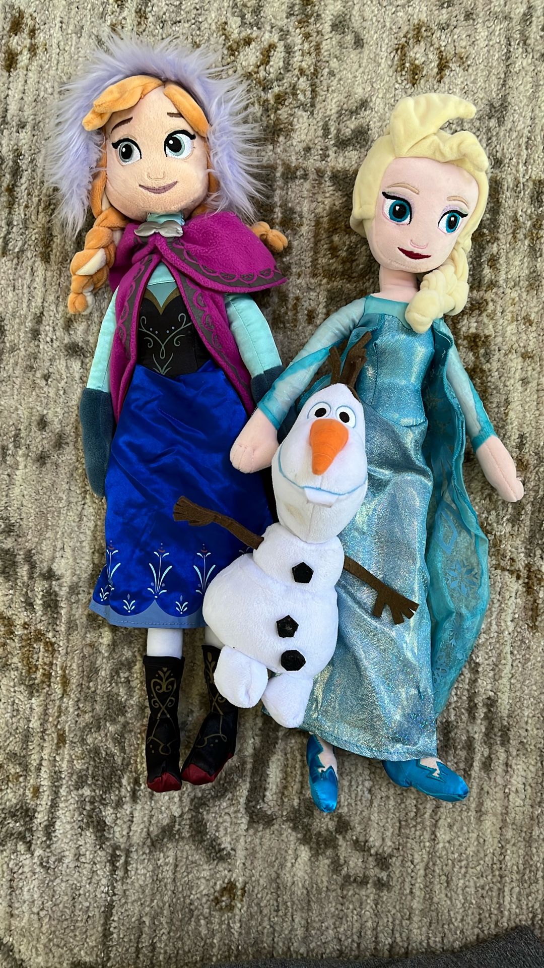Elsa, Anna, & Olaf Dolls
