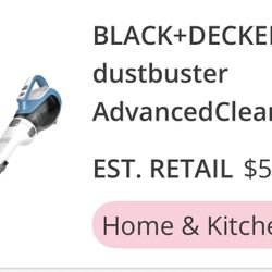 Black &Decker Hand Vacuum $ 15