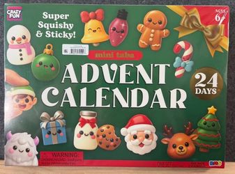 NEW Crazy Fun RMS Mini Taba Advent Calendar 24 Days Super Squishy & Sticky