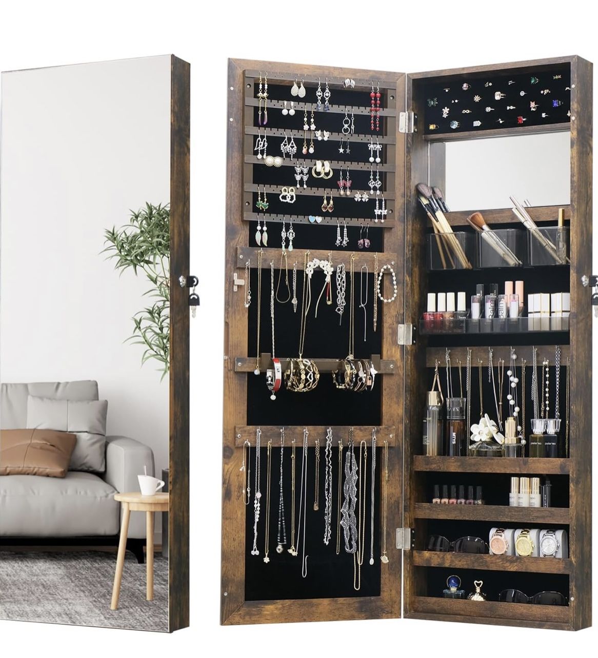 Jewelry Cabinet With Mirror