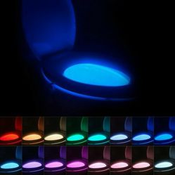 16-Color Toilet Night Light, Motion Activated Detection Bathroom Bowl Lights