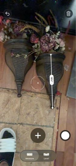 Dark Bronze Wall Sconce Vases Set of 2