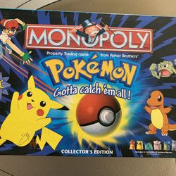 1999 Hasbro Pokemon Collector's Edition Monopoly Board Game - 100% Complete