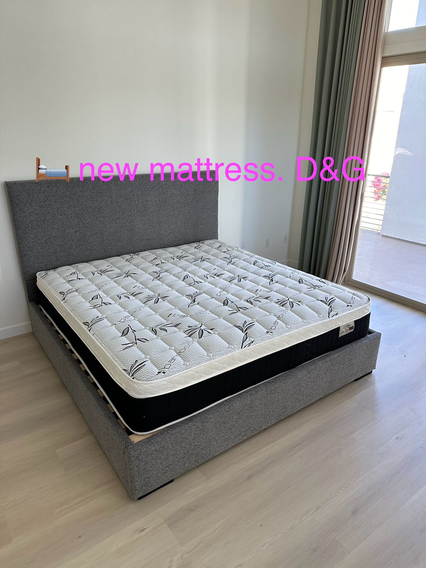 Queen Size Mattress Pillow Top 12” Thick.   All Sizes Available.  Same Day Delivery 
