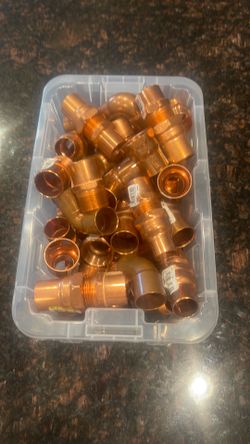 Copper fittings 1” new