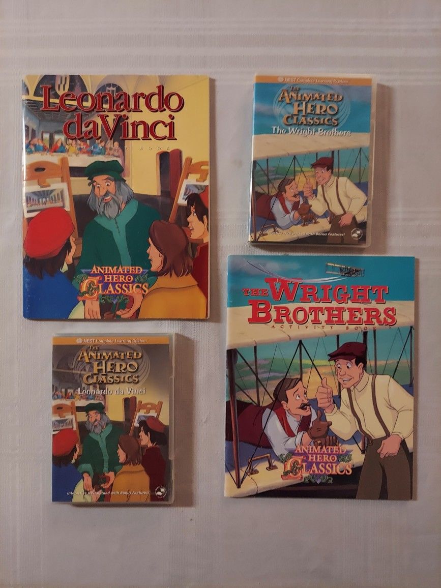 2 DVDs Animated HERO Classics With Activity Book