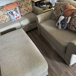 2 Couches And Ottoman 