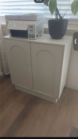 White cabinet buffet