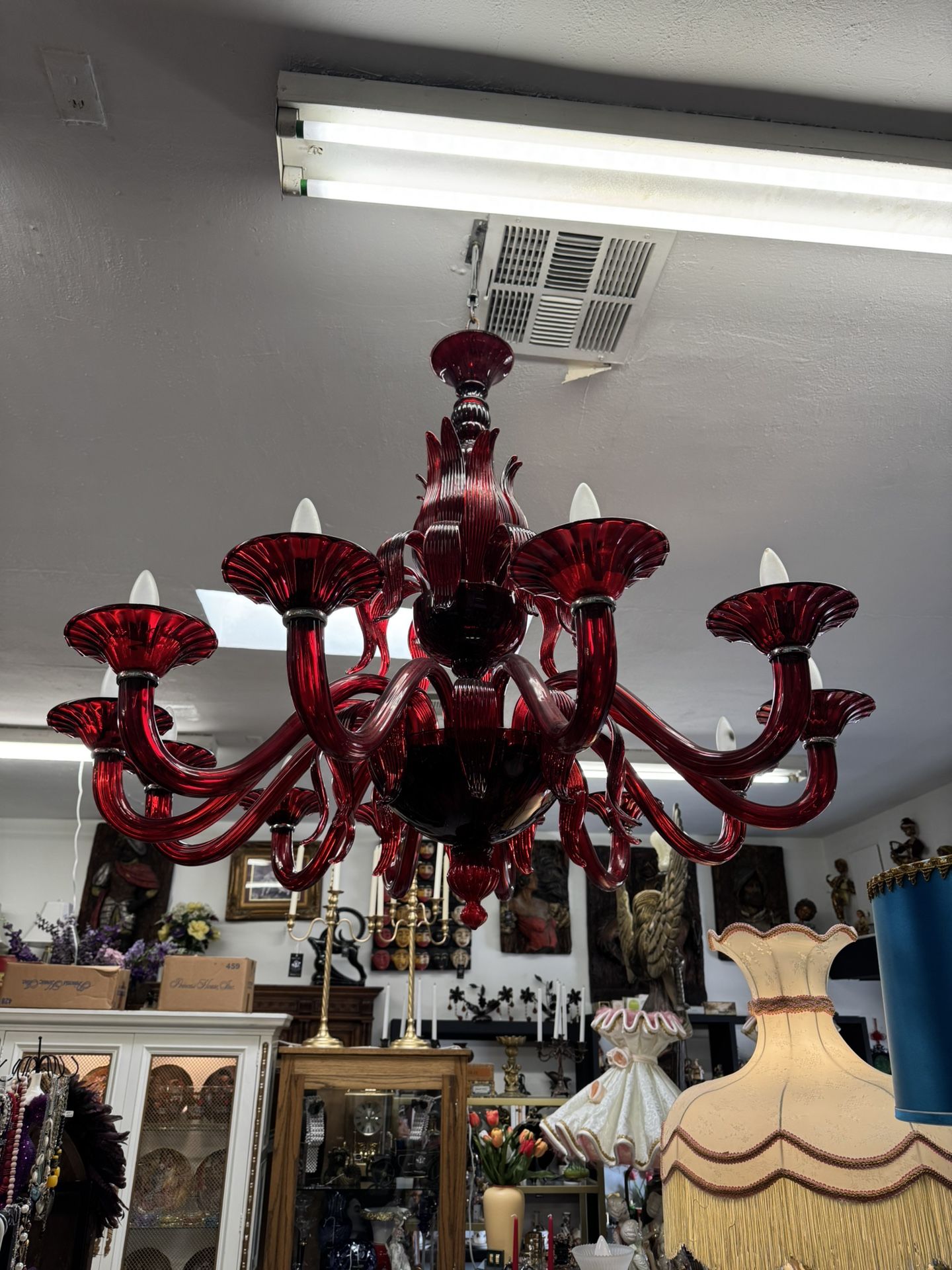 Huge Glass Chandelier