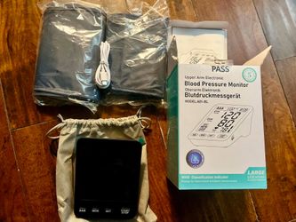 Automatic Blood Pressure Machine, Blood Pressure Monitors for Home Use, Upper Arm Blood Pressure Cuff 9-17 & 13-21in with Large Backlit Display, 3 Use