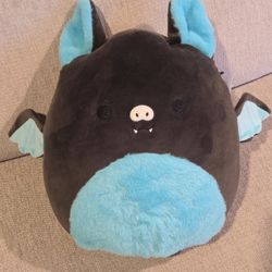 New Squishmallows 12" Aldous Teal Black Bat Super Cute Soft Plush Stuffed Animals Toys