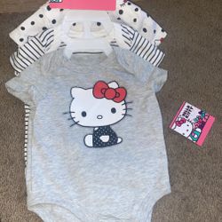Hello Kitty 3 Pack Onesies 