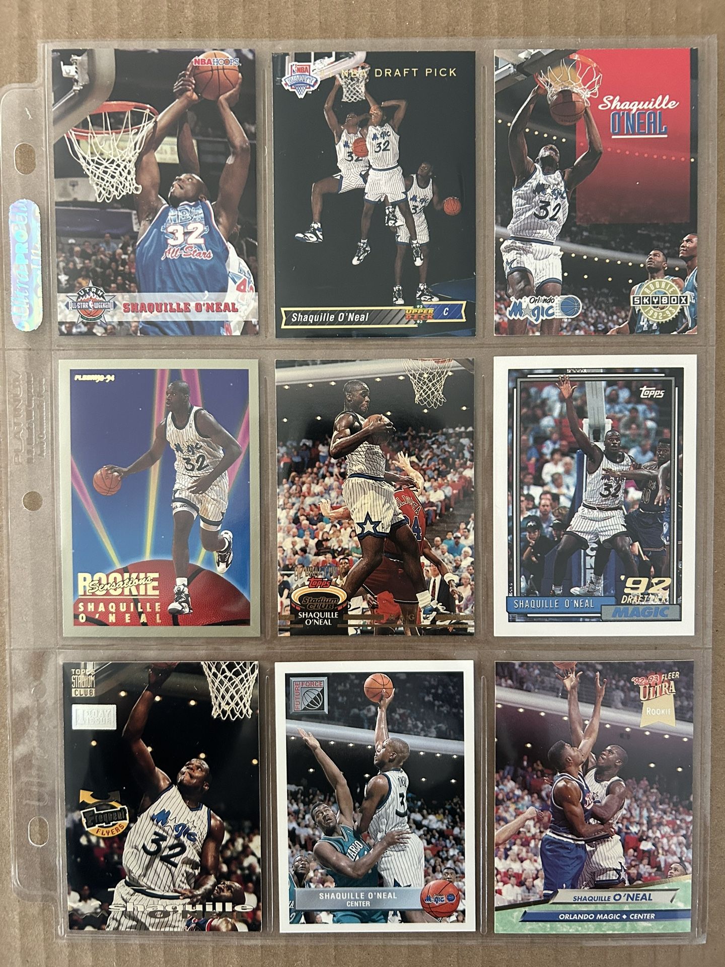 “SHAQUILLE O’NEAL” (9)-Cards). ROOKIES +Rookie Sensation’s, +1st Day Issue NM/M!!!😎