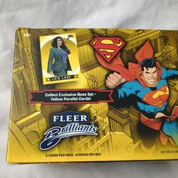 QTY 78 FLEER BRILLIANTS DC COMIC CARDS
