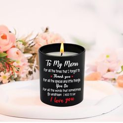 Unique Mothers Day Gift Ideas, Birthday Gifts for Mom,Sentimental Best Mom Gift,Mothers Day Candle-Vanilla Lavender Scented 10oz