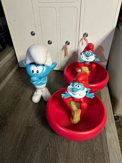 Smurf popcorn buckets