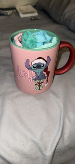 Lilo and Stitch holiday gift set (cup/socks/acrylic door hanger)