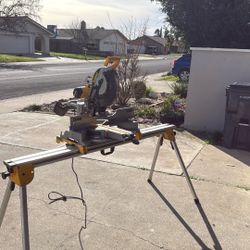Dewalt 12” Double Babel 15 Amps Miter Saw And Stand