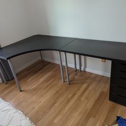 Free Ikea Work / Gaming Desk And Drawers 