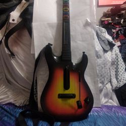 Sunburst RedOctanc Guitar Hero 95451.805 Guitar PS3 Wireless World Tour Used