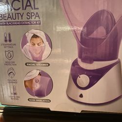 Ecobloom Spa Facial Beauty Spa w/ blackhead extractor kit.