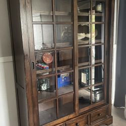 Lane Furniture Eddie Bauer Edition Bookcase Display Cabinet 