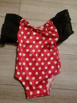 Minnie Mouse Lace Onesie