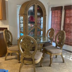 Dinette set with China cabinet