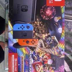 New Switch Mario Kart 8 Bundle W/ 3 Months Online