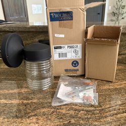 Progress Lighting Outdoor Light. New. Open box. Never used.  Dimensions on box