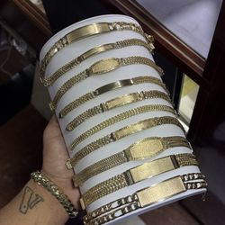 14k Gold ID Bracelets 