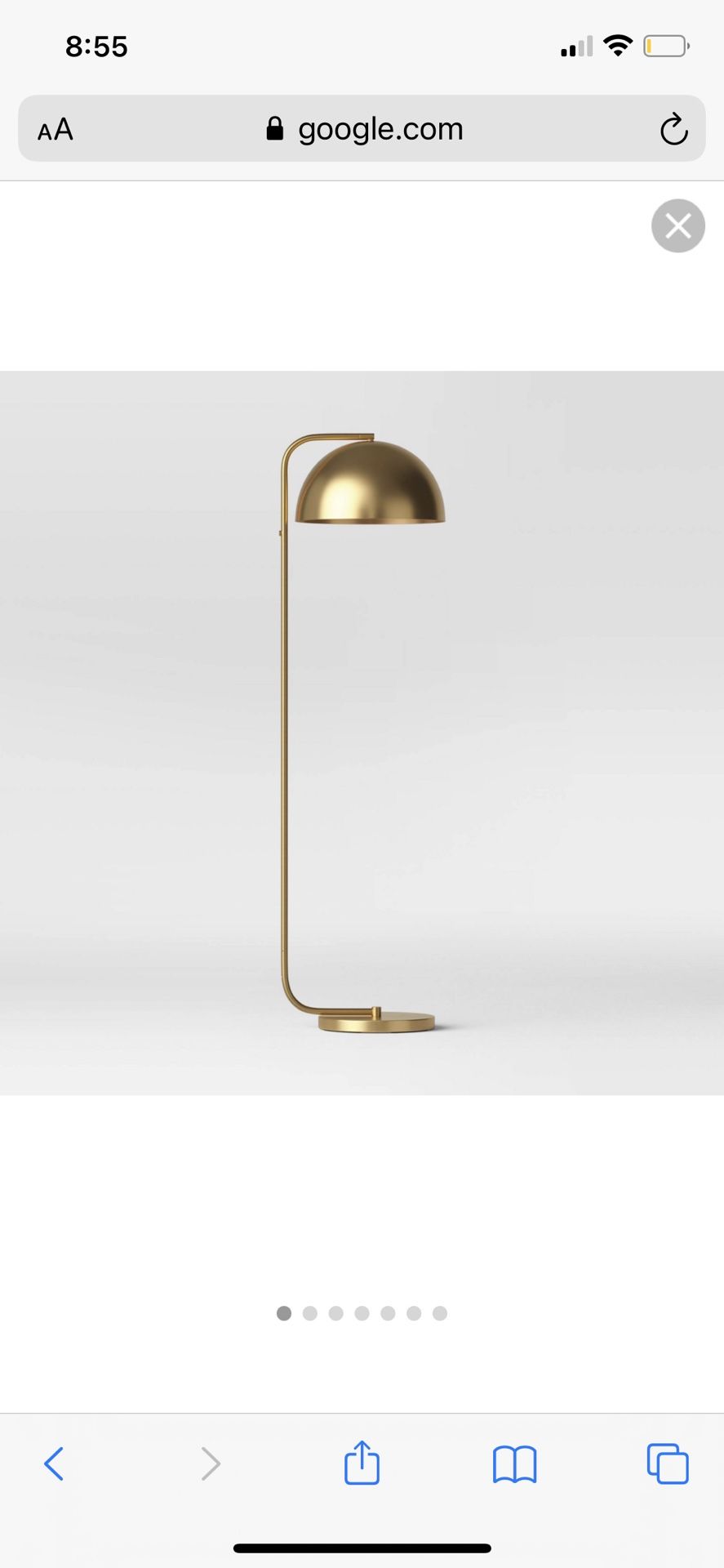 New Modern Golden Floor Lamp 