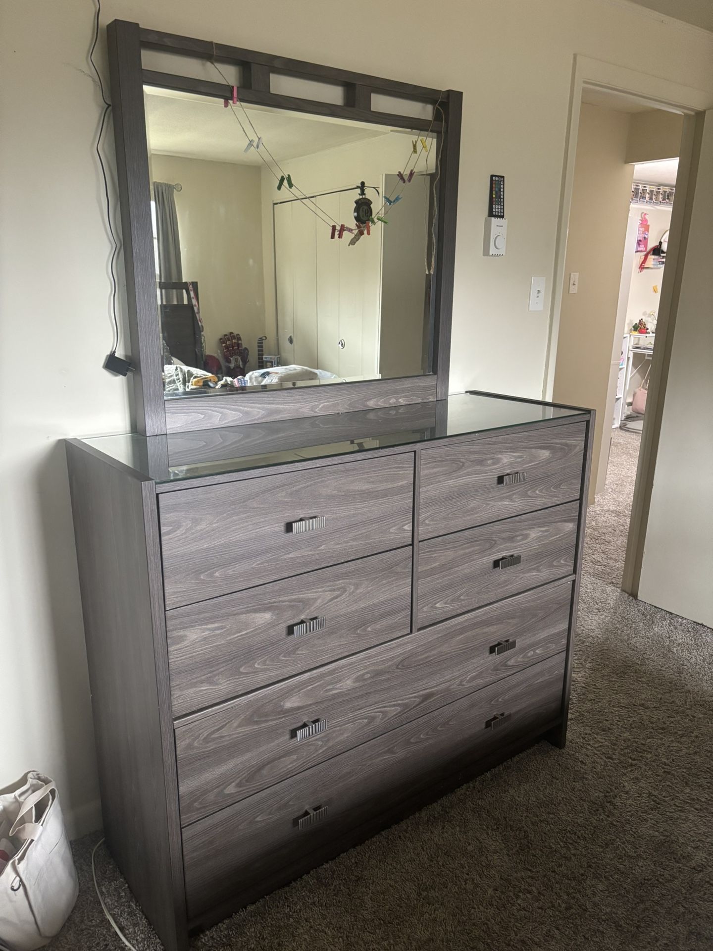 Large Dresser With Mirror