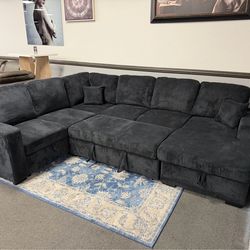 Black Sofa Sectional Sleeper