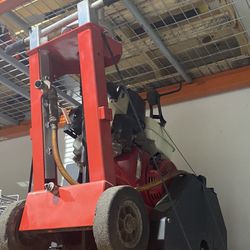 MK Walk Behind  Concrete Saw Has Powered