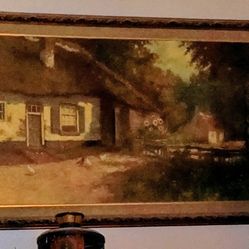 Original Oil Painting w/ Beautiful Gold Frame